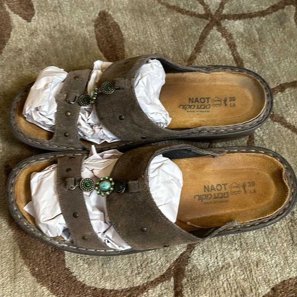 Sandals suede naot with gems on top